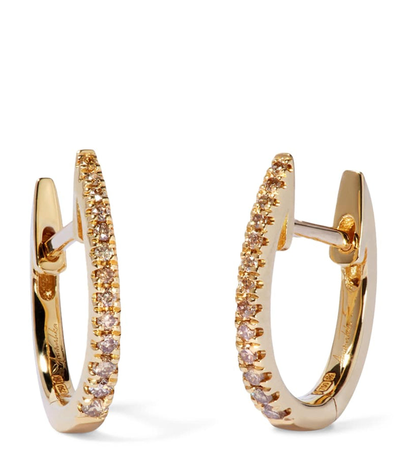 Annoushka Eclipse hoop earrings in 18kt yellow gold (British brand)