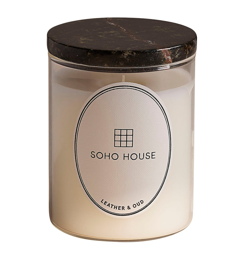 Soho Home Leather & Oud Candle 250g (British brand)