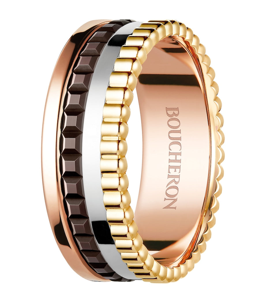 Boucheron Quatre Classique ring mixed gold, UK version