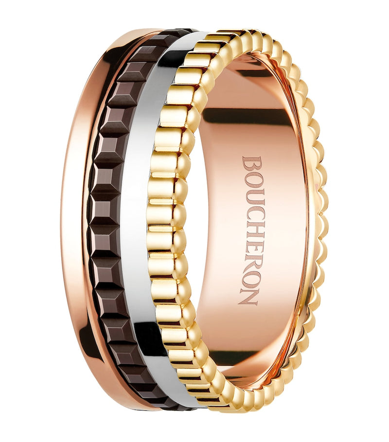 Boucheron Quatre Classique ring mixed gold, UK version