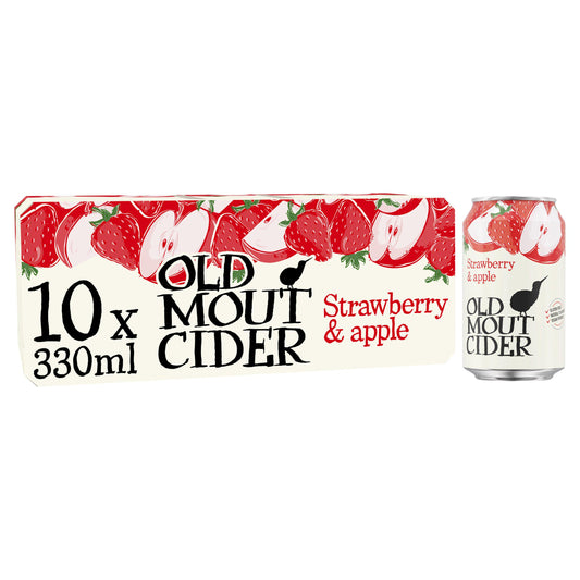 Old Mout Cider Strawberry & Apple Cans 10x330ml GOODS Sainsburys   