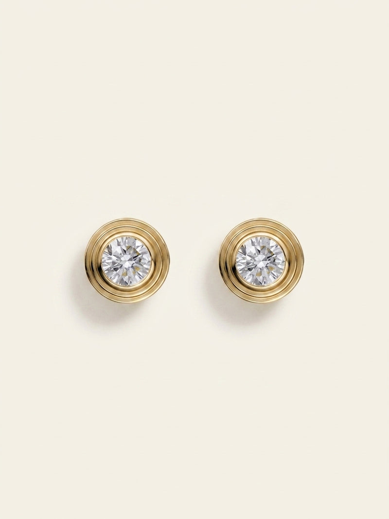 Cartier d'Amour 18ct yellow-gold diamond earrings 0.26ct (British brand)