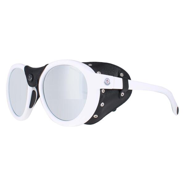 Moncler ML0046 white unisex sunglasses, imported from the UK