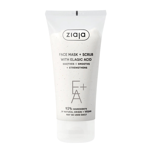 Ziaja face mask and scrub with ellagic acid 55ml (British brand)