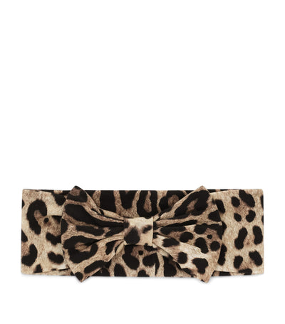 Harrods Dolce & Gabbana Leopard Print Headband Kids Hair Accessory- Buy online at McGrocer