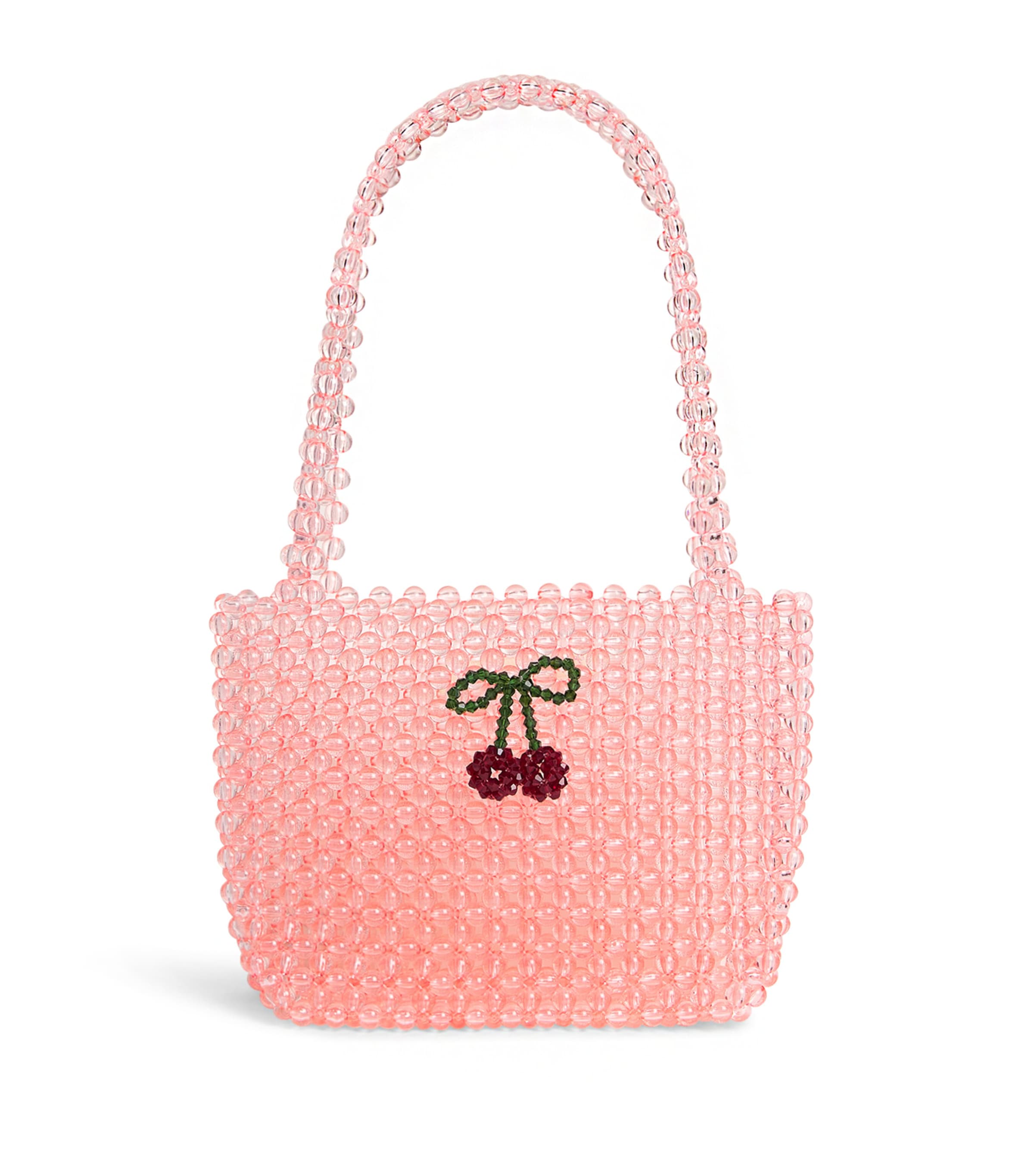 Konges Sløjd beaded Perla shoulder bag with cherry decorations, UK version