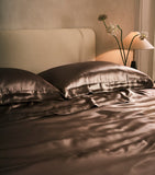 Gingerlily silk mocha flat sheet 280cm x 310cm, UK version