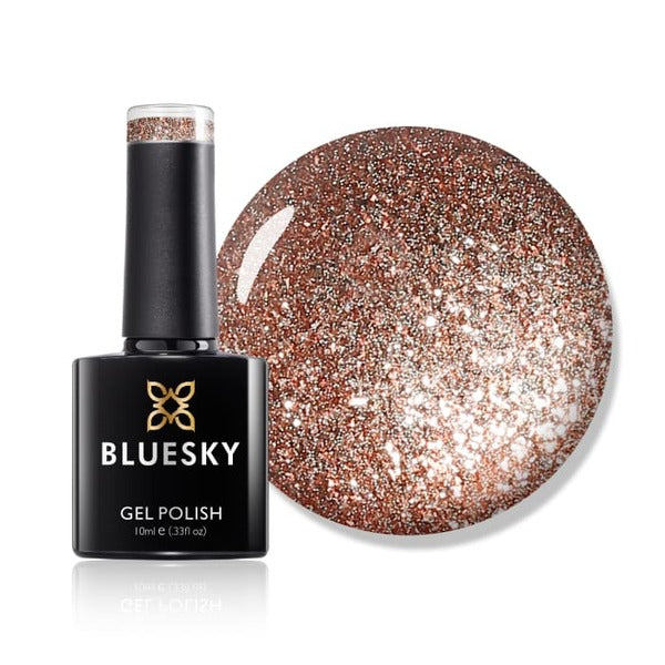 Bluesky Glitter Gel Polish Tinsel Toast - British product