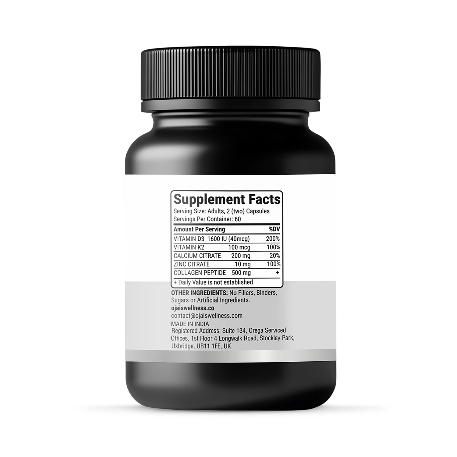 Bone health support supplement 60 capsules, UK version
