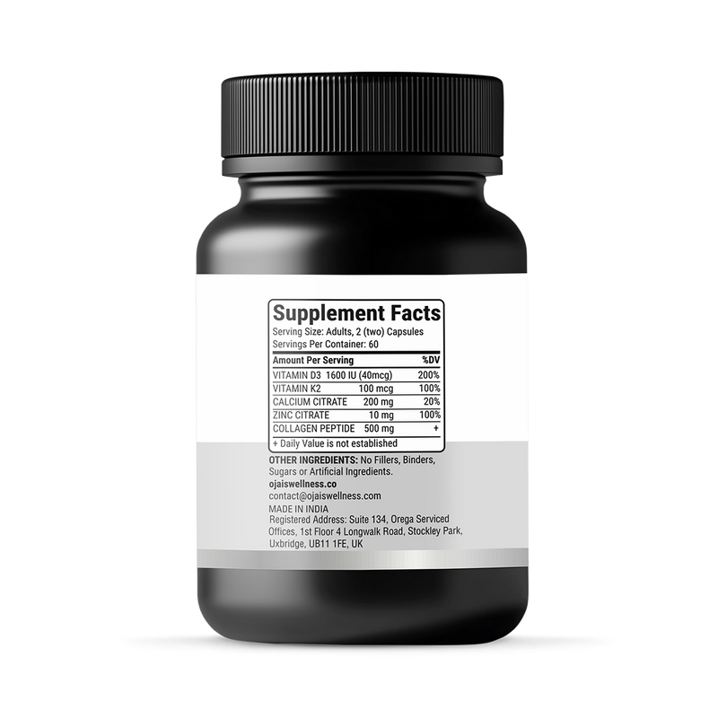 Bone health support supplement 60 capsules, UK version
