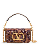 Valentino Garavani small embellished Locò shoulder bag, imported from the UK