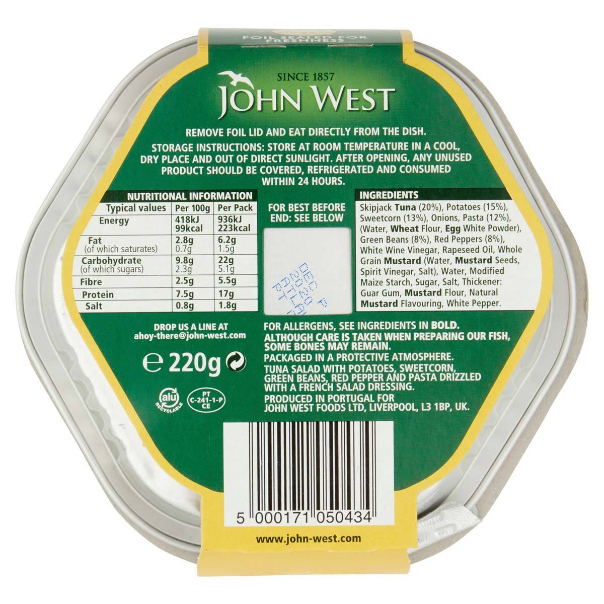 John West Lunch On The Go, 6 x 220g GOODS Costco UK