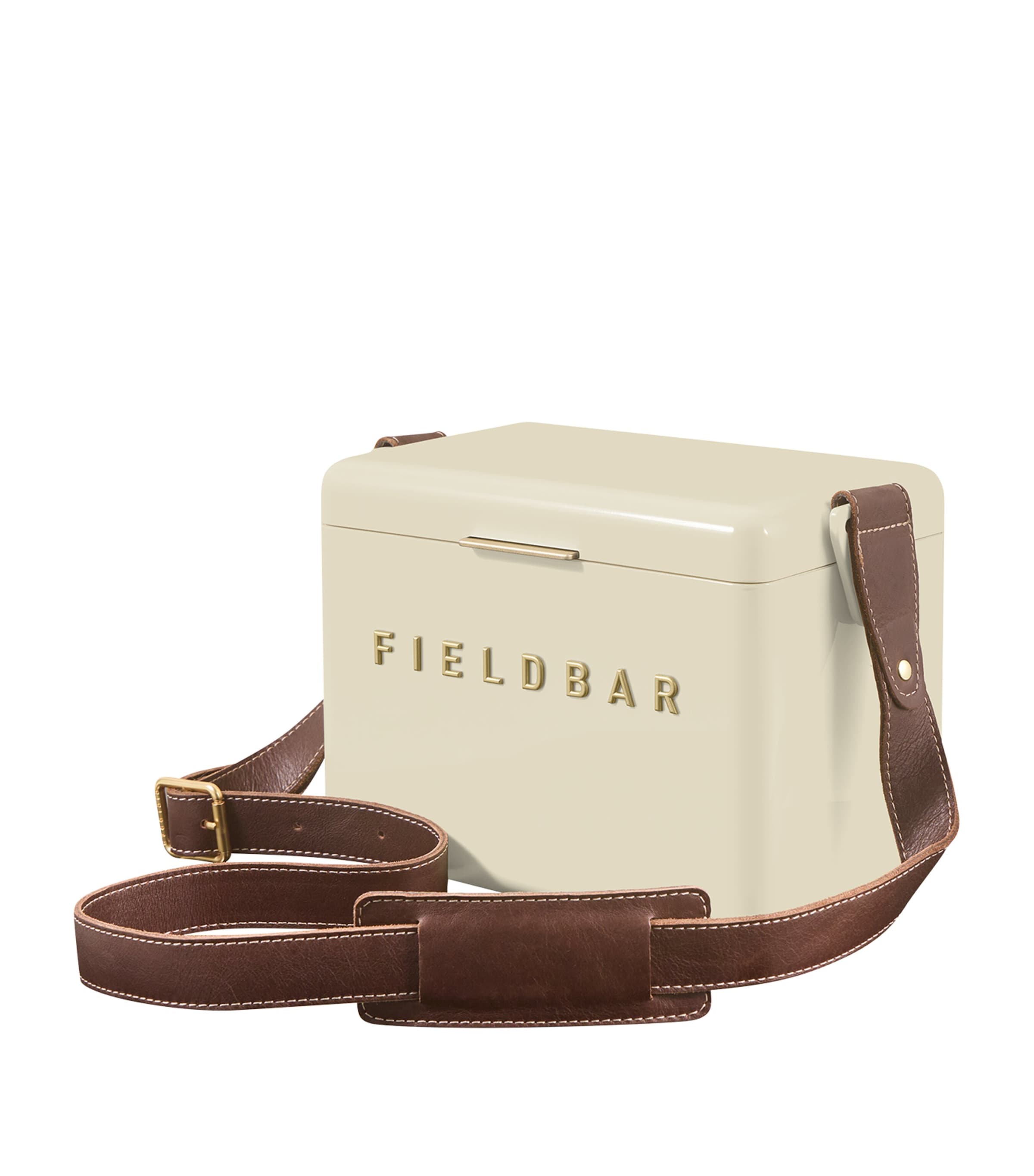 Fieldbar mini bar cooler box with leather sling 4L - British product