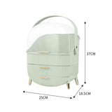 Livingandhome dustproof makeup organizer mint green 25x18.5x37cm, UK version