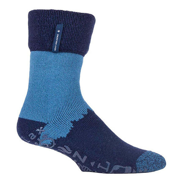 Heat Holders Mens Warm Thermal Slipper Bed Socks 6-11 UK GOODS Superdrug Navy Blue (Robin)  