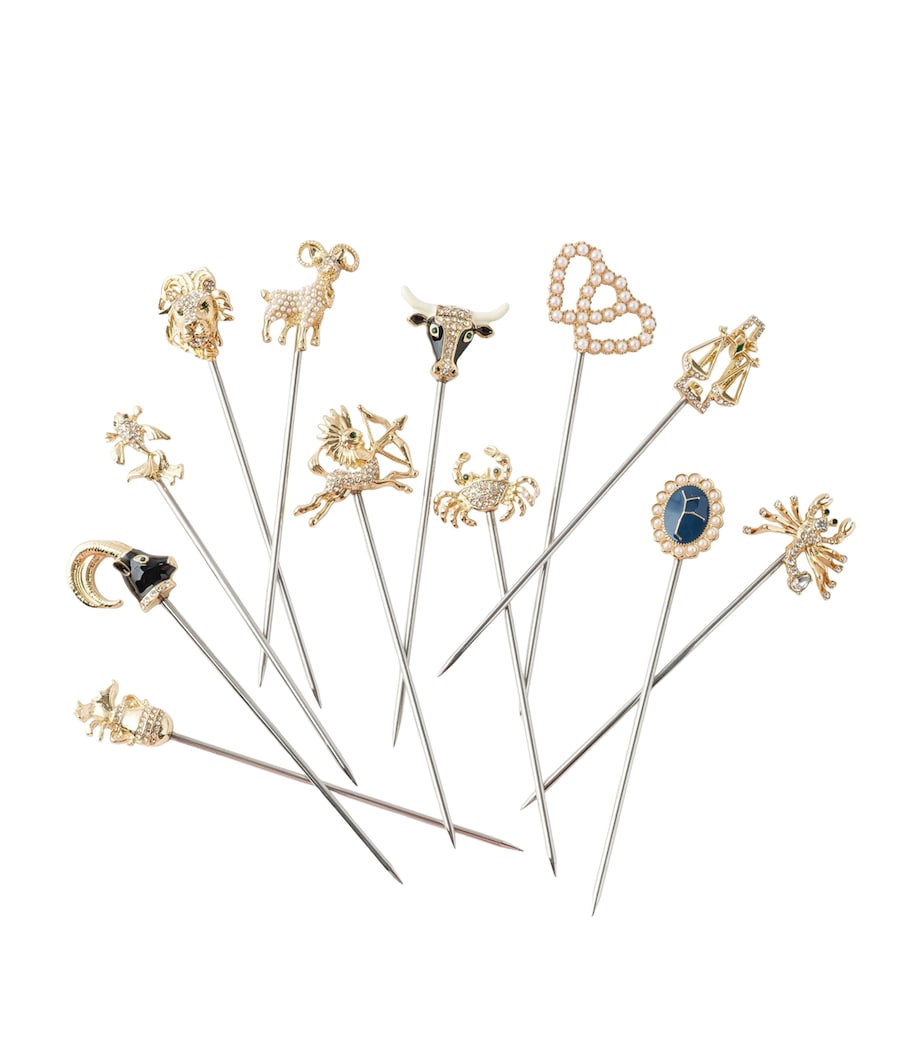 Joanna Buchanan zodiac cocktail picks set of 12, UK version