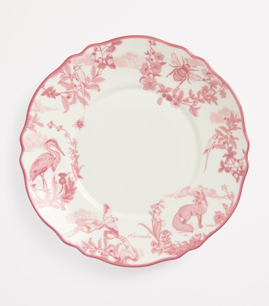 Harrods bone china teacup saucer set toile pattern UK version