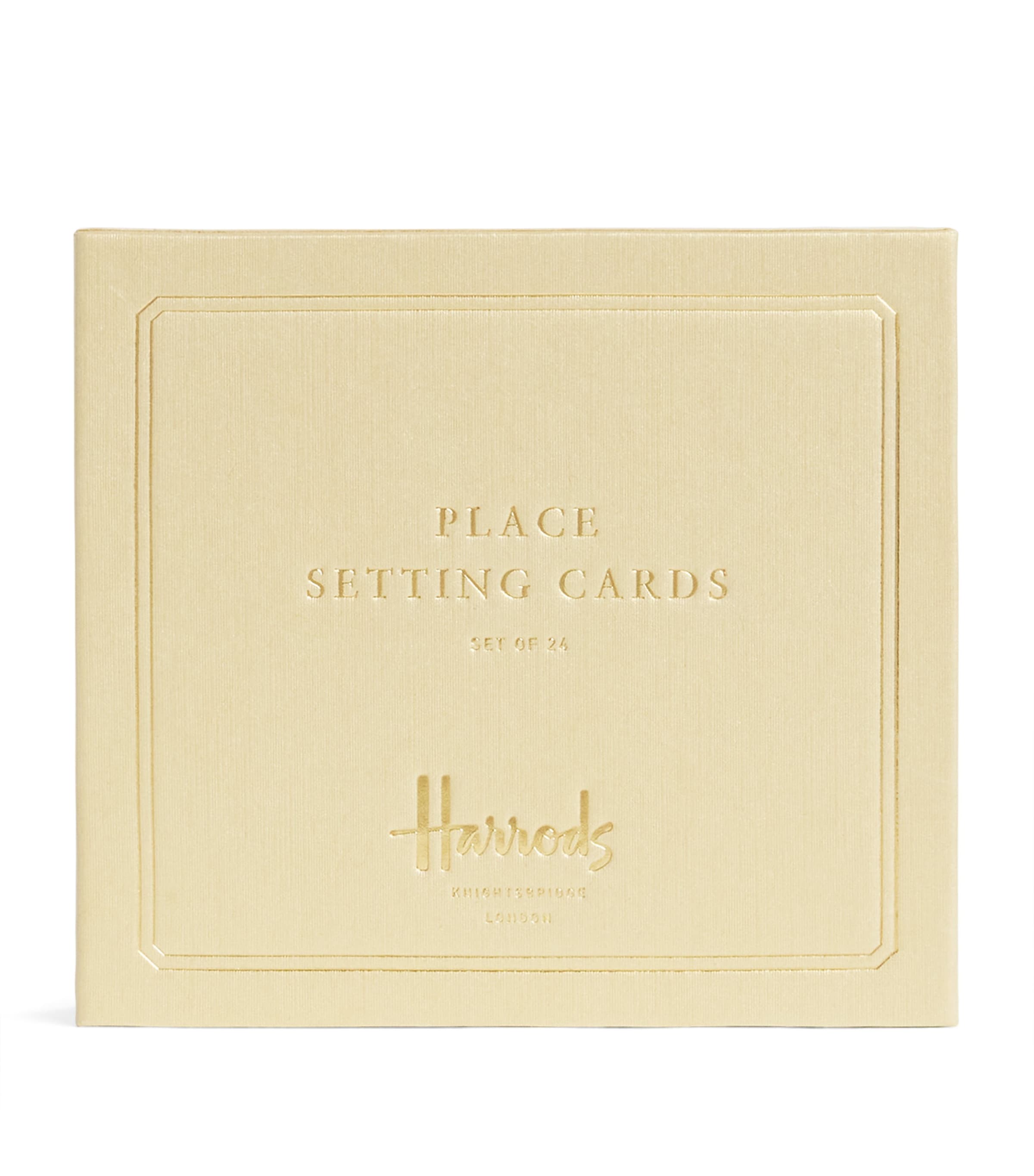 Harrods place setting cards set of 24, UK version
