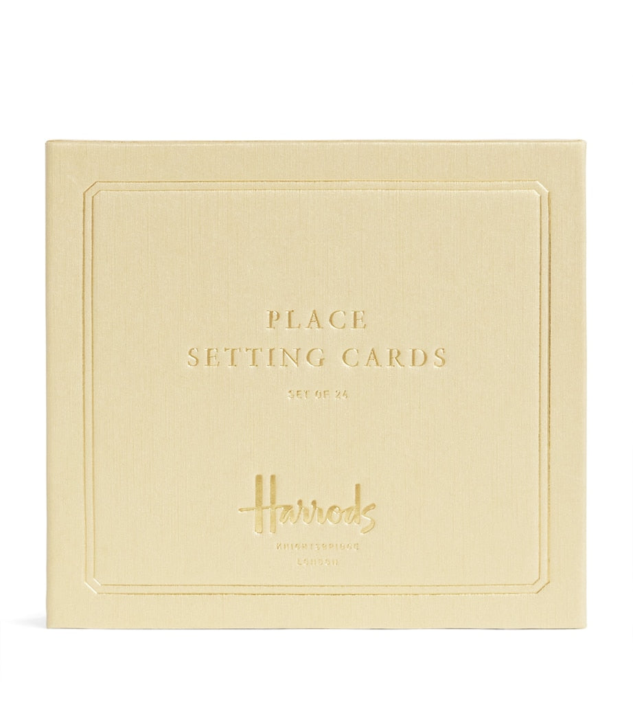 Harrods place setting cards set of 24, UK version