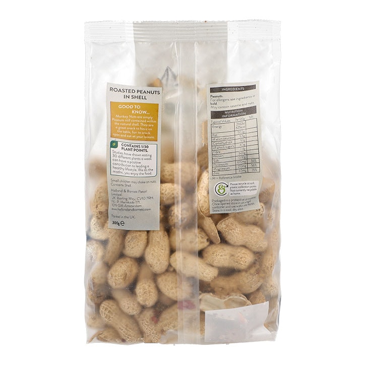 Holland & Barrett Roasted Monkey Nuts 300g Nuts Holland&Barrett   