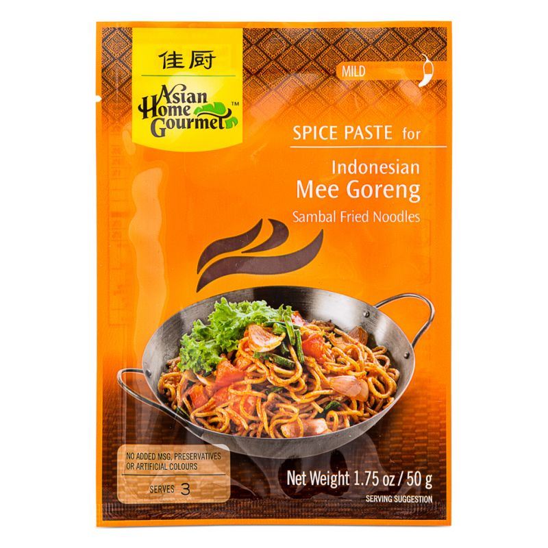 Asian Home Gourmet Indonesian Mee Goreng paste mild, imported from the UK