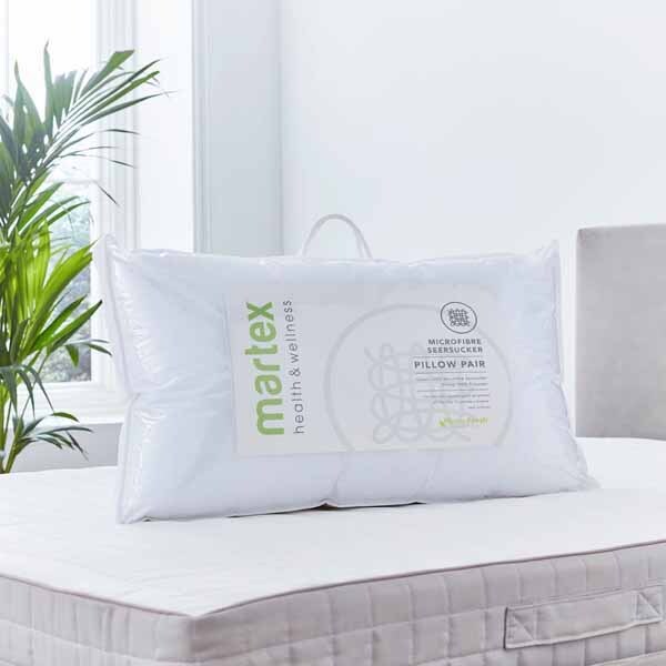 Martex Health & Wellness Seersucker Pillows Pack of 2