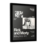 Rick and Morty 'Nobody Exists On Purpose' framed print, imported from the UK