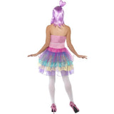 Smiffys Candy Queen costume pink latex bodice dress, imported from the UK