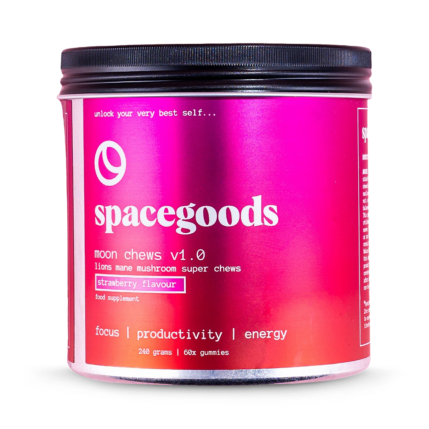 Spacegoods Mushroom Moon chews strawberry 60 count (British brand)
