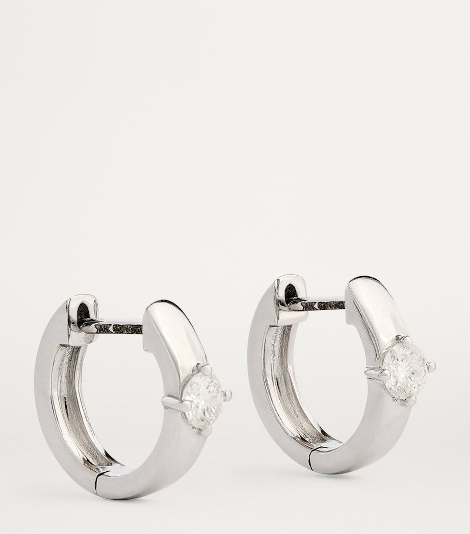 Anita Ko white gold diamond huggie earrings - British product