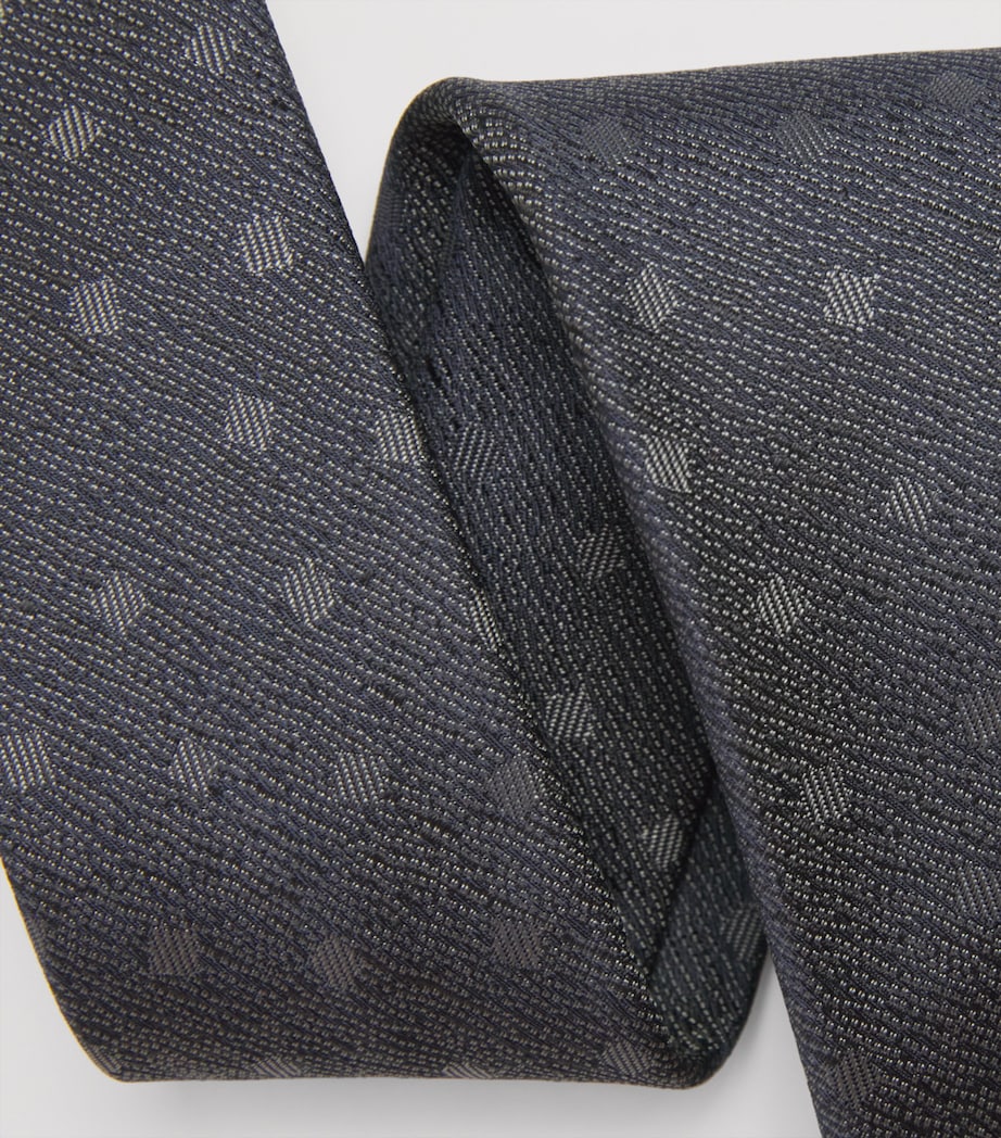Emporio Armani silk jacquard tie 7.5cm - British product