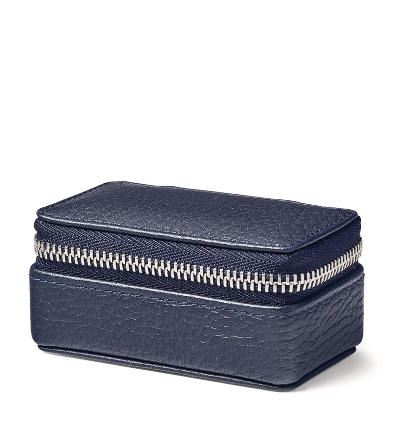 Aspinal of London small leather travel jewellery case - British product