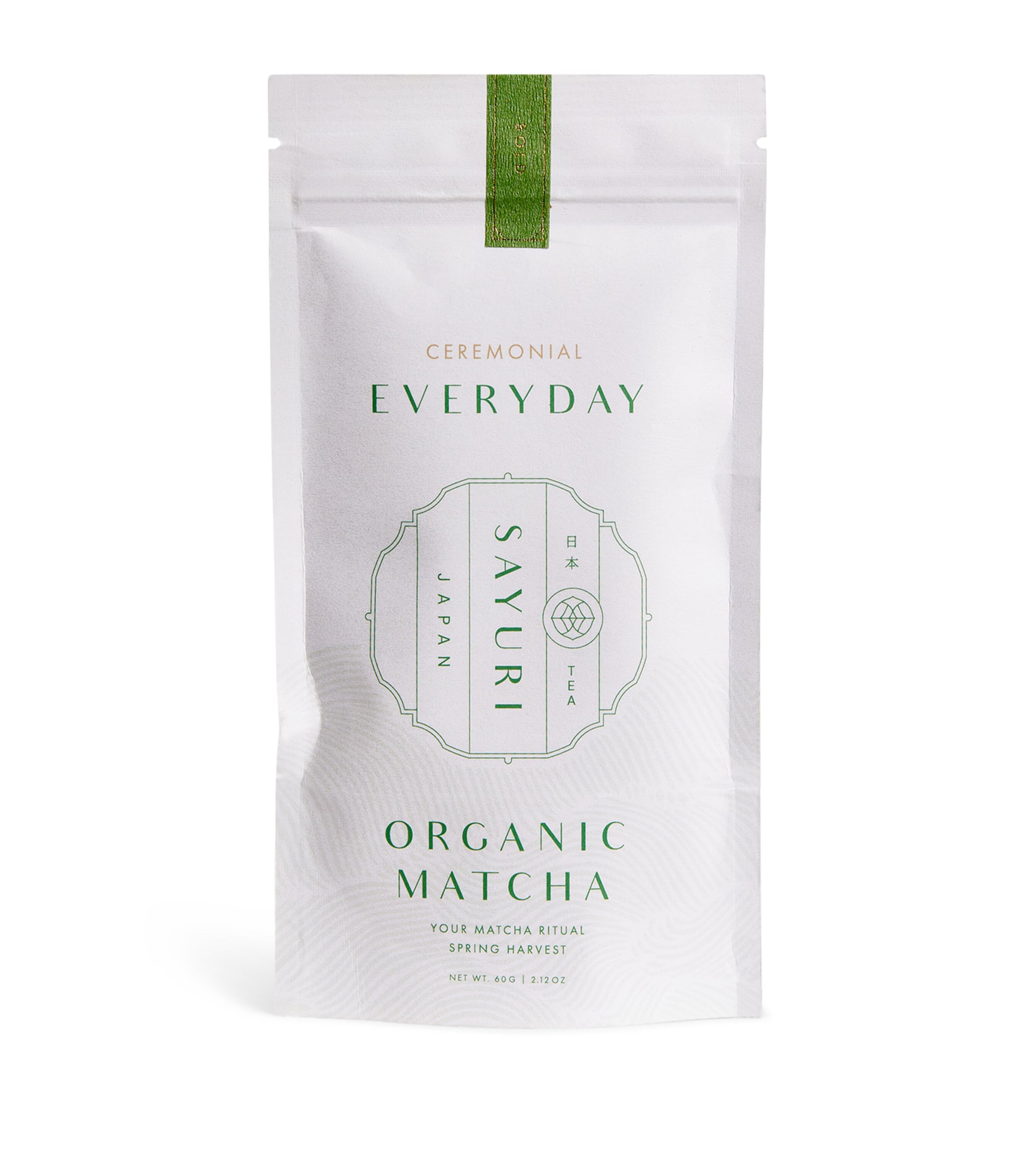 SAYURI Everyday Organic Matcha Powder 60g (British brand)