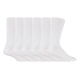 IOMI Mens 6 Pairs Non Elastic Diabetic Socks 6-11 UK GOODS Superdrug White  