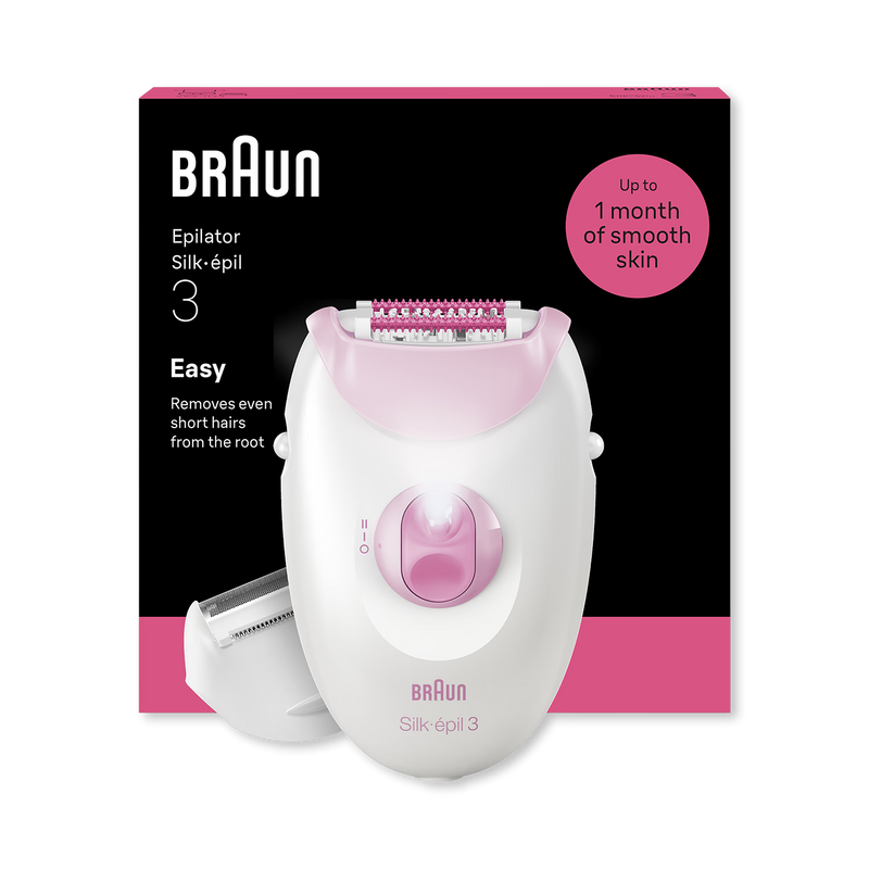 Braun Silk·épil 3 epilator pink - British product