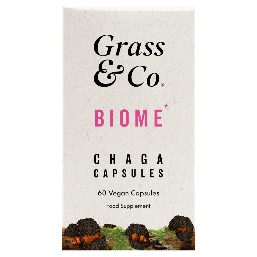 Grass & Co. Mushrooms Biome Chaga Vegan Capsules x60 120g