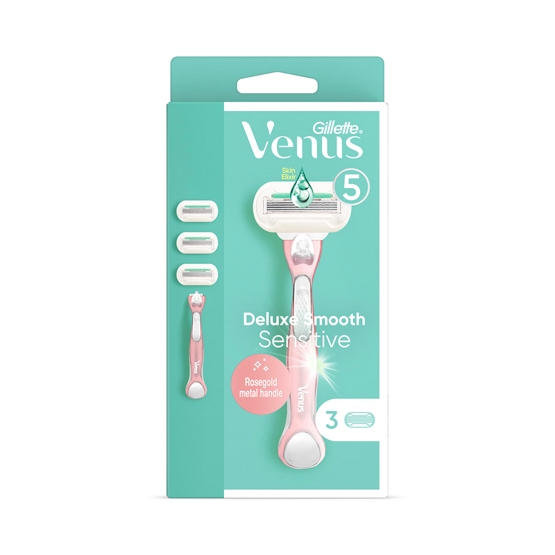 Venus Deluxe Smooth razor blade refills, UK version