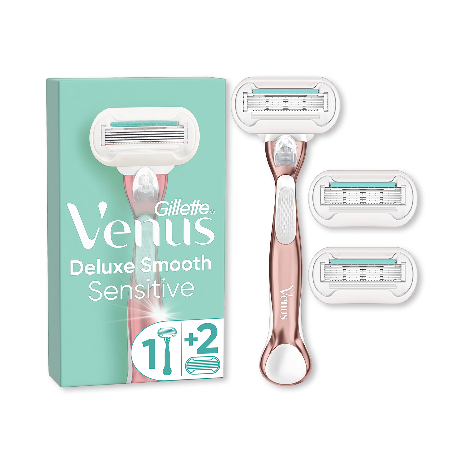 Venus Deluxe Smooth razor blade refills, UK version