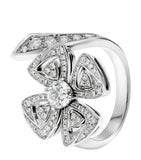 Bvlgari Fiorever ring white gold diamond, imported from the UK