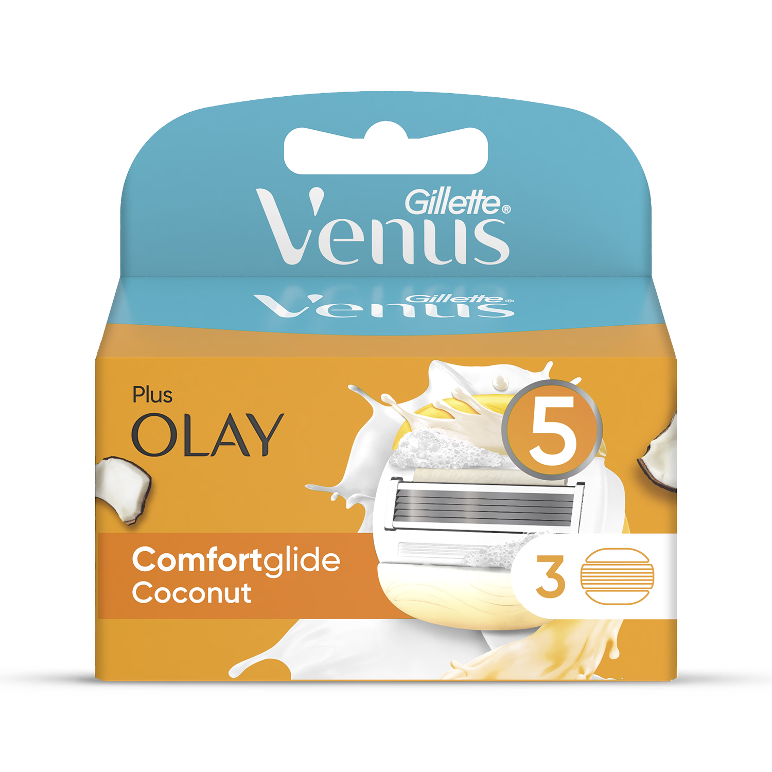 Venus & Olay razor blades 3 refills, imported from the UK
