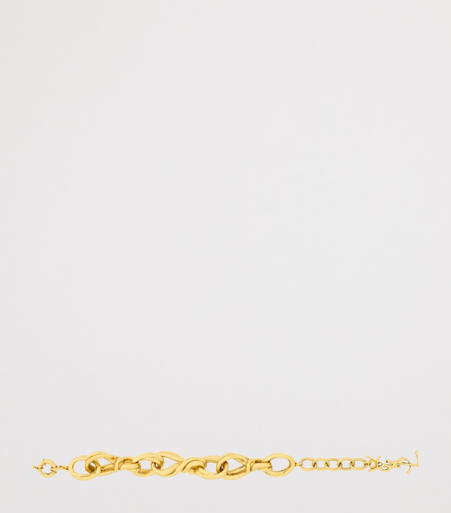 Bracelet chaîne torsadée Saint Laurent, importé du Royaume-Uni