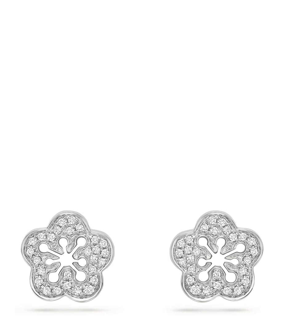 Boodles blossom diamond stud earrings 1cm - British product