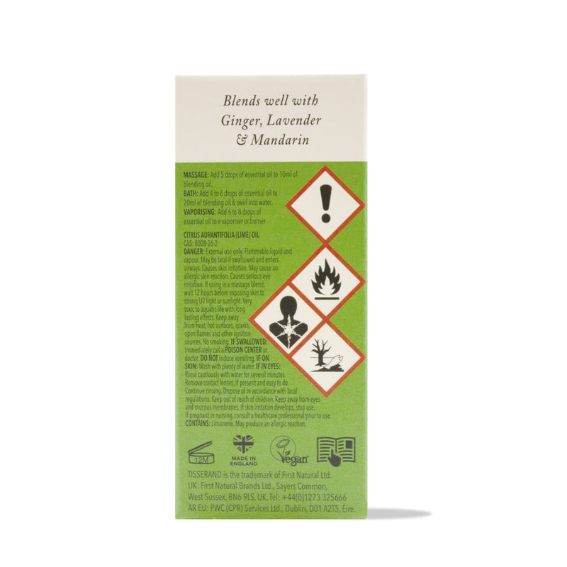 Tisserand Lime Organic Essential Oil 9ml (British brand)