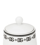 Dolce&Gabbana Casa porcelain sugar bowl with lid, 10cm diameter - British product