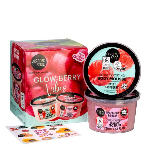 Organic Shop Glow-Berry beauty gift set 250ml, UK version