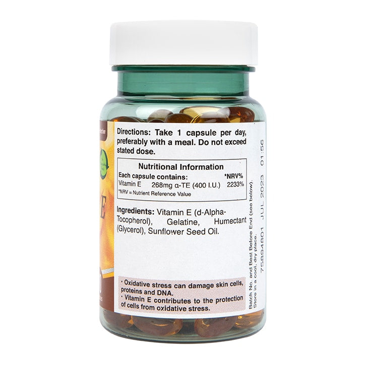 Holland & Barrett Vitamin E 400iu 120 Capsules Vitamin E Holland&Barrett   