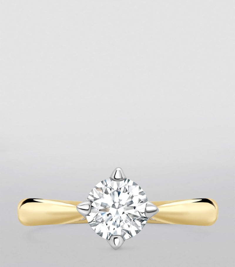 Boodles yellow gold Brilliance engagement ring - British product