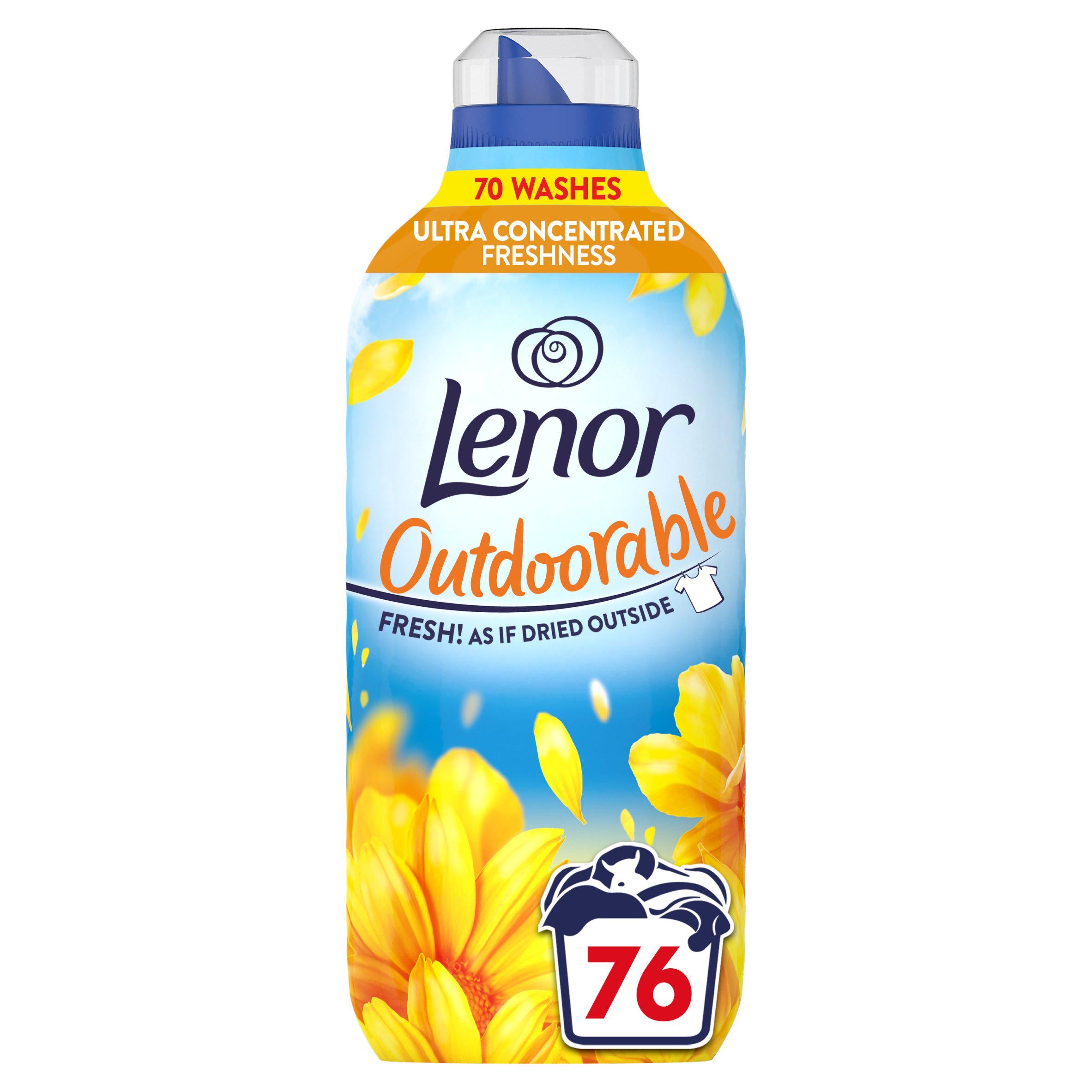 Lenor Outdoorable Summer Breeze Fabric Conditioner 76 Washes GOODS Sainsburys   