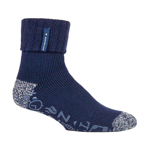 Heat Holders Mens Warm Thermal Slipper Bed Socks 6-11 UK GOODS Superdrug Navy Blue (Whittaker)  