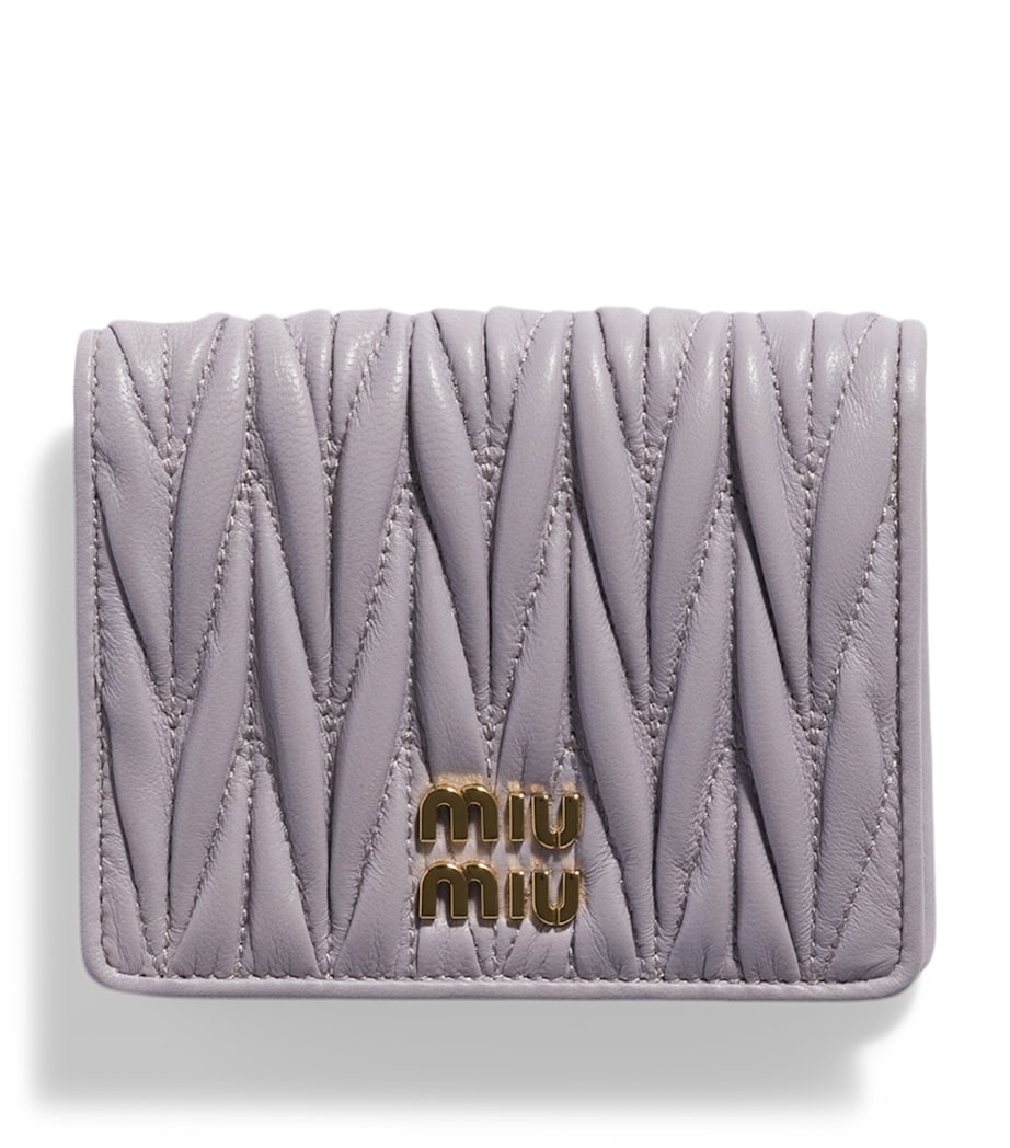 Miu Miu small Matelassé leather wallet - British product